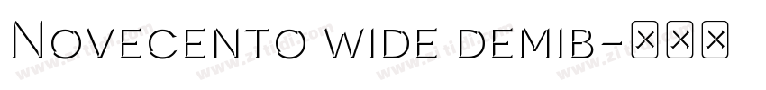 Novecento wide demib字体转换
